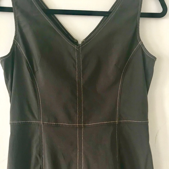 Express stretch sleeveless brown dress . - Picture 2 of 8